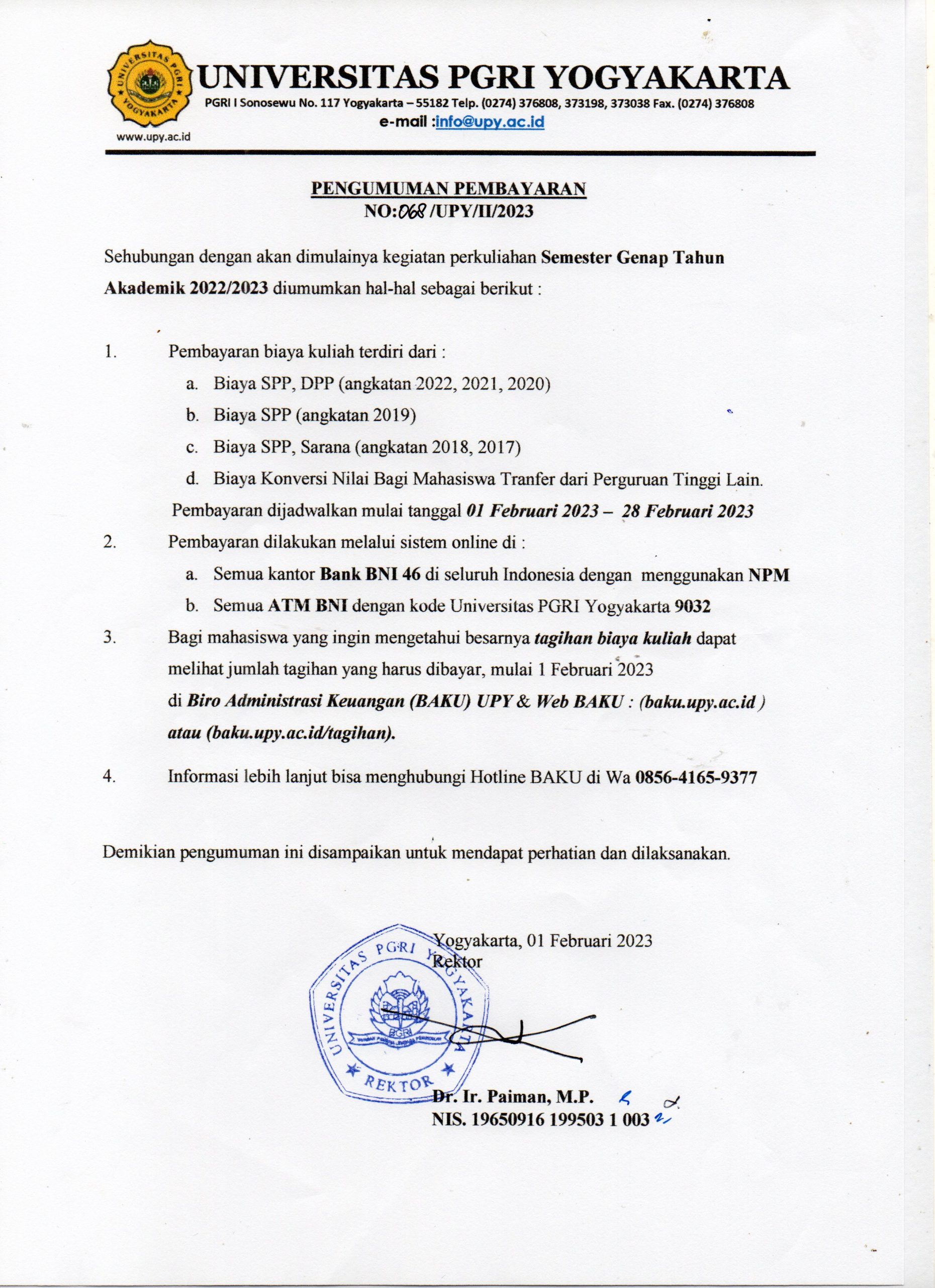 Pengumuman Pembayaran Spp 018 Scaled